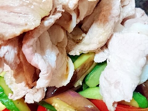 夏野菜たっぷり!冷しゃぶサラダ